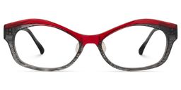 Domingo Cat Eye Red Glasses0