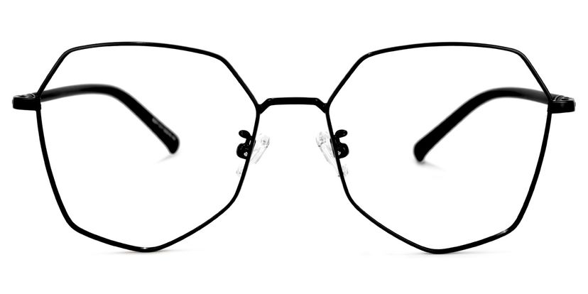 Crumpton Geometric Black Glasses