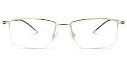 Edwin Rectangle Gold Glasses0