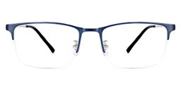 Priscila Rectangle Blue Glasses0