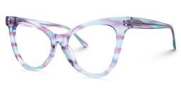 Floscine Cateye Purple Glasses1