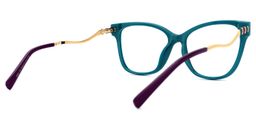 Stevens Cateye Peacock-Blue Glasses3