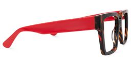 Wilmarie Square Red-Tortoise Glasses2