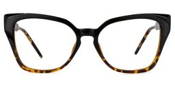 Yushica Square Tortoise Glasses0