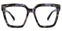 Coleman Square Blue-Floral Glasses0