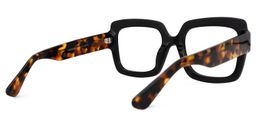 Enriquez Square Black Glasses3