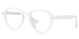 Dobbs Round White Glasses1