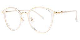 Irizarry Round Clear Glasses1