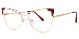 Dieppa Cateye Red Glasses1