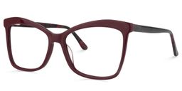 Drake Butterfly Dark-Red Glasses2