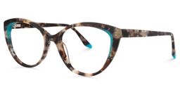 Eugenia Cateye Light Tortoise Glasses1