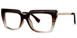 Oakes Rectangle Brown Glasses1
