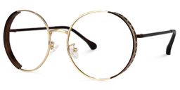Cubero Round Brown Glasses1