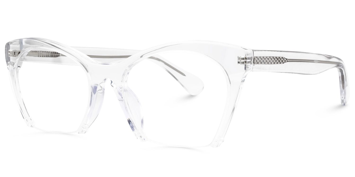 Cat Eye Clear Glasses | Zeelool Optical1