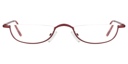 Tabitha Oval Red Reading Glasses0