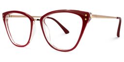 Hudson Cateye Red Glasses1
