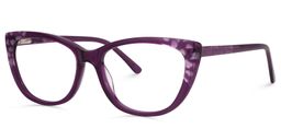 Eddie Cateye Purple Glasses1