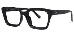 Cloris Rectangle Black Glasses1