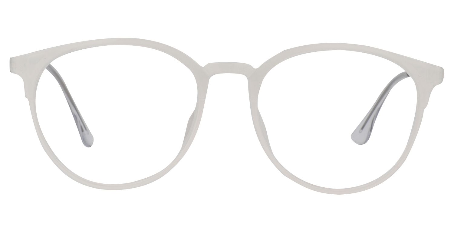Round White Glasses | Zeelool Glasses0