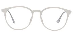 Bancroft Round White Glasses0