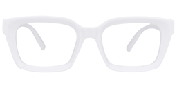 Ena Rectangle White Reading Glasses0