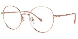 Hidalgo Round Rose-Gold Glasses1