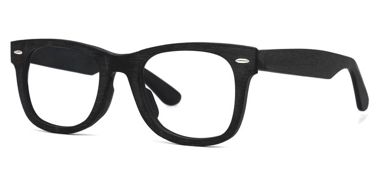 Ernie Square Black Glasses