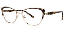 Hodge Cateye Brown Glasses1
