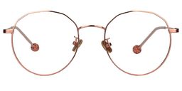 Susan Geometric Rose Gold Glasses 0