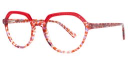 Fisher Geometric Red Glasses1
