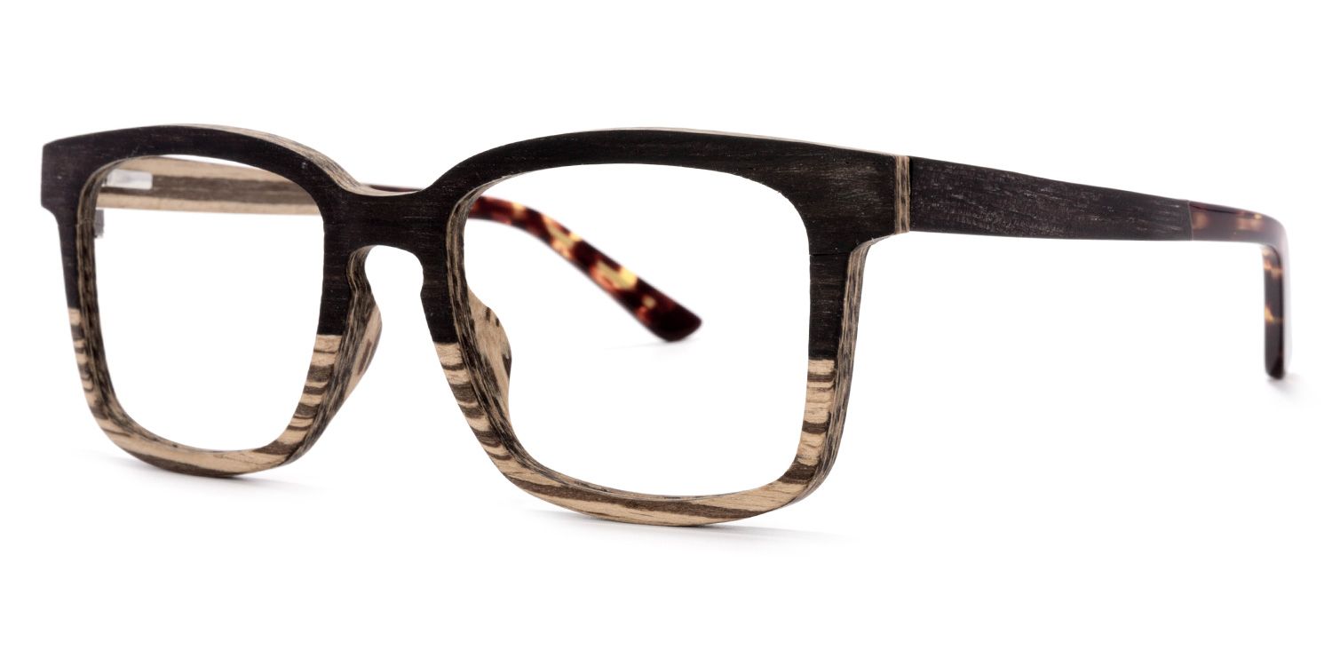 Square Wood Glasses | Zeelool Glasses1