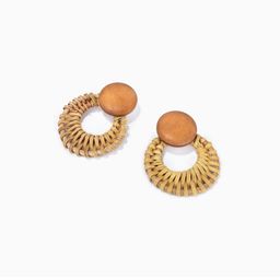 Vintage Round Weave Earrings0