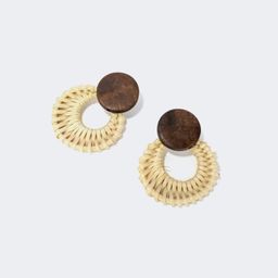 Vintage Round Weave Earrings0
