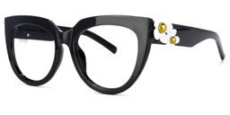 Miguel Cateye Black Glasses1