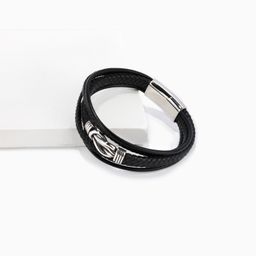 Vintage Reef Knot Black Bracelet0