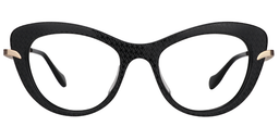 Beatty Cateye Black Glasses0