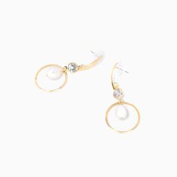Stylish Pearl Pierced Earrings0
