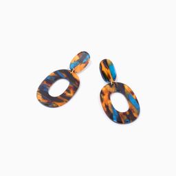 Stylish Oval Colorful Earrings0