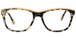 Terry Rectangle Light Tortoise Glasses0