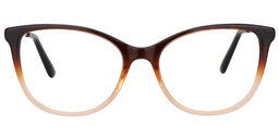 Aggy Cateye Brown Glasses0
