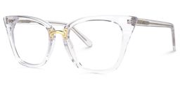 Martha Cat Eye Clear Glasses1