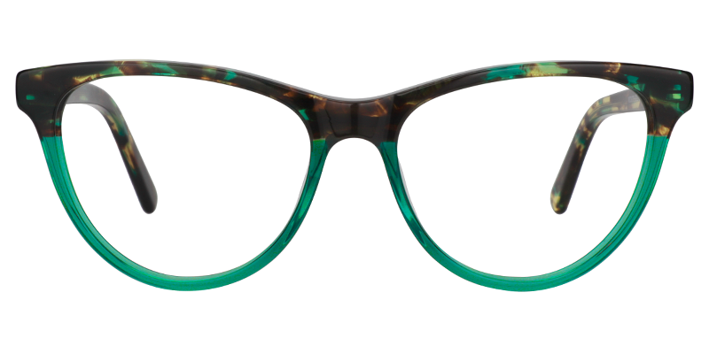 Cateye Green Glasses | Zeelool Eyeglass Frames0