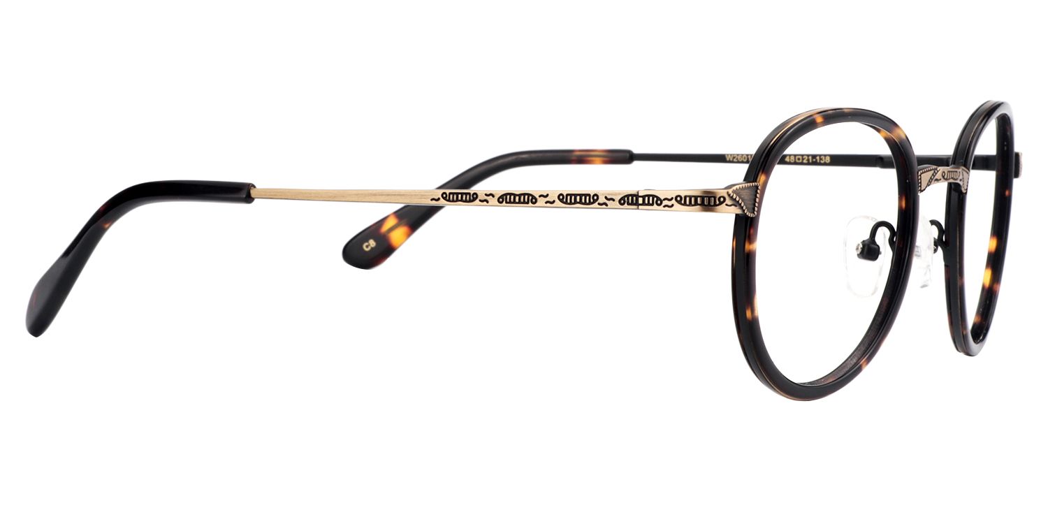 Round Tortoise Glasses | Zeelool Glasses4