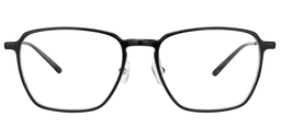 Neely Rectangle Black Glasses0
