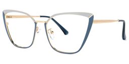 Maxwell Cateye Blue Glasses1