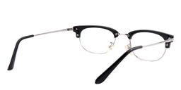 Adrian Rectangle Black Glasses5