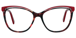 Rhea Cateye Red Glasses0