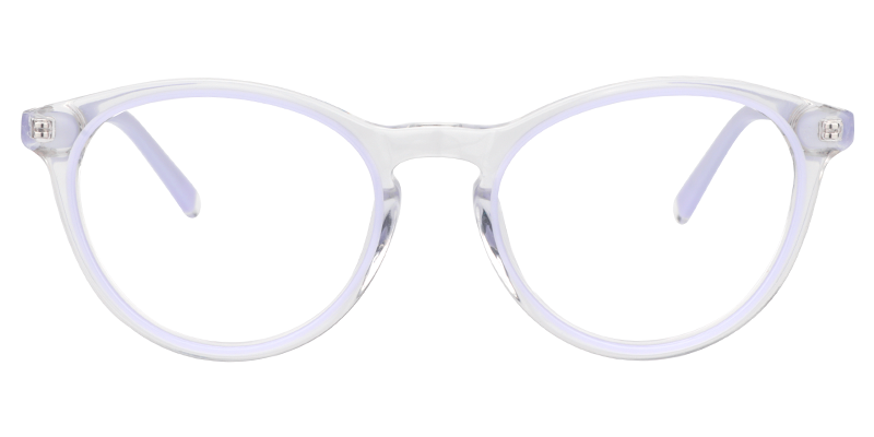 Round Light Purple Glasses | Zeelool Eyewear0