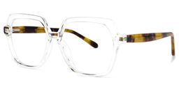 Norah Geometric Clear Glasses1