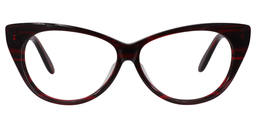 Bonnie Cat Eye Red Glasses0